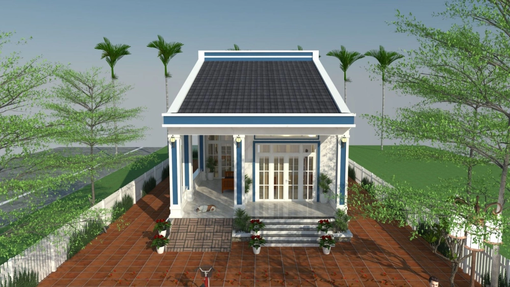 Tham khảo ngay mẫu nhà cấp 4 mái tôn đẹp