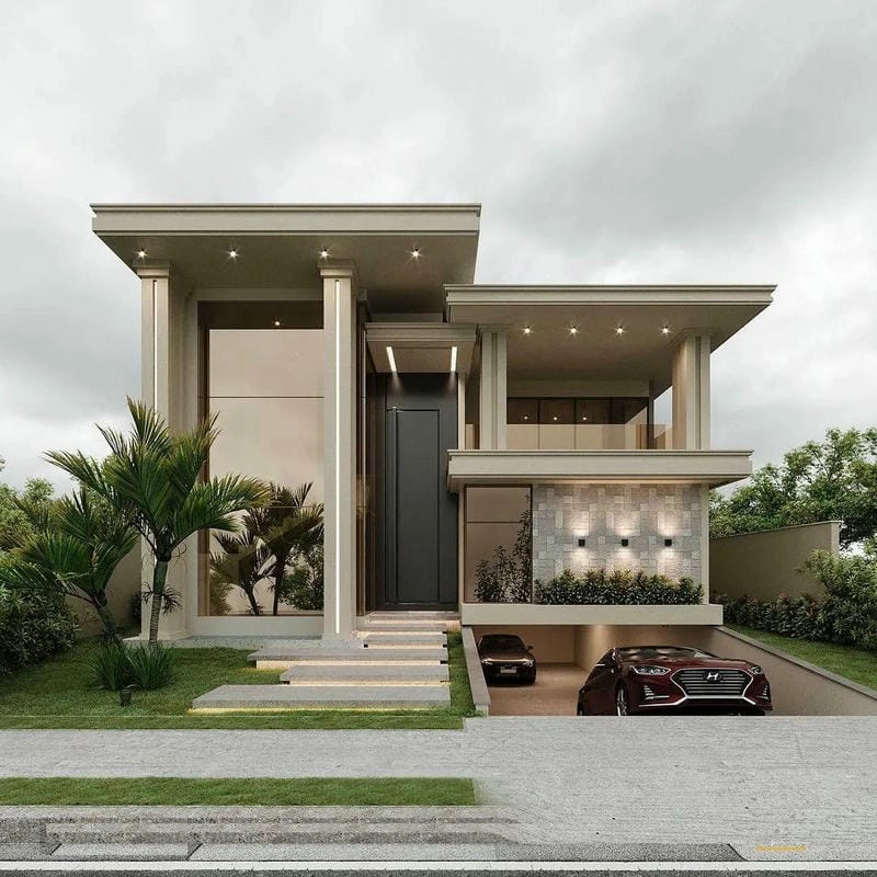 Ý tưởng mẫu nhà ống có tầng hầm nổi hiện đại ấn tượng