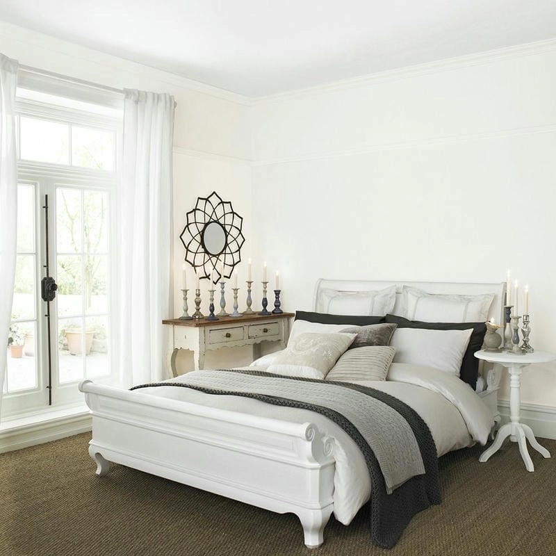 sơn nhà màu trắng sữa ấm áp nhẹ nhàng và hài hòa