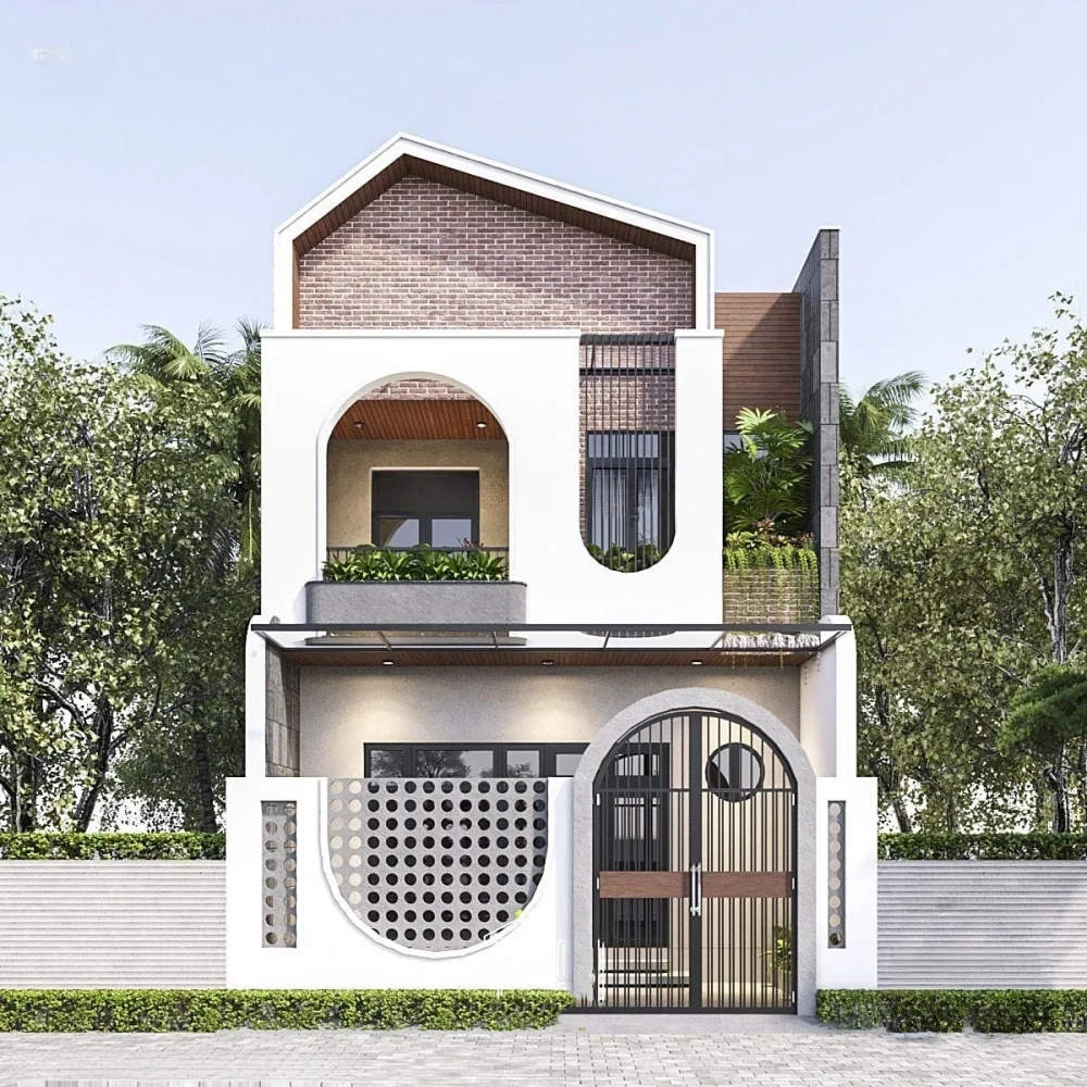 Tham khảo mẫu nhà ống 2 tầng diện tích 5x20m phong cách nhà ống hiện đại