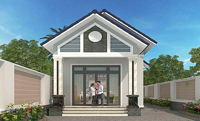 Không gian tối ưu với mẫu thiết kế nhà cấp 4 diện tích 5x20m