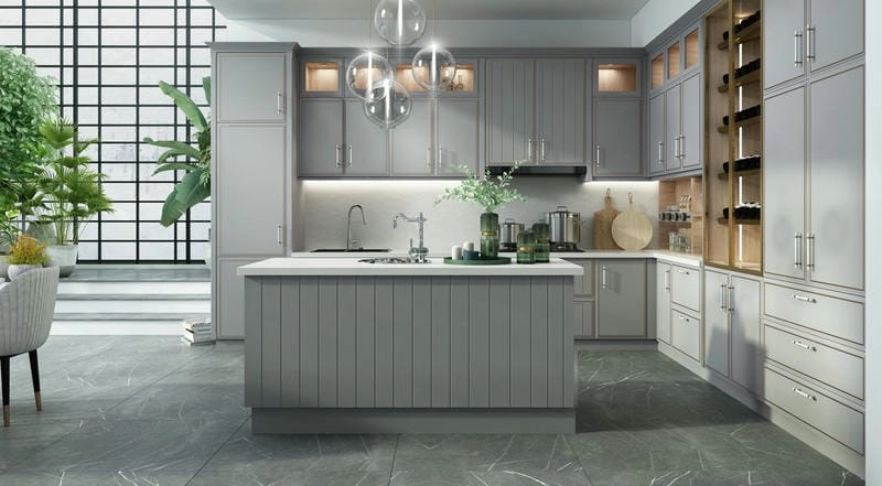 sơn nhà màu xám nhạt tôn lên vẻ đẹp mẫu sơn nhà màu xám