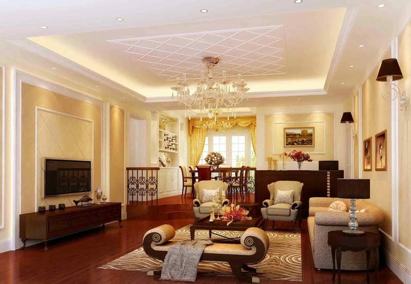 mẫu trần nhà gỗ đẹp thu hút ánh nhìn tinh tế