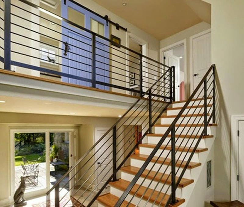 mẫu cầu thang lan can sắt đẹp phù hợp cho mọi phong cách nhà