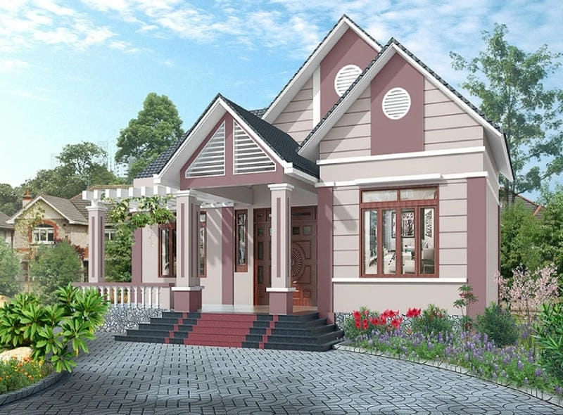 chọn màu màu sơn nhà đẹp cấp 4 gợi ý tươi sáng tinh tế