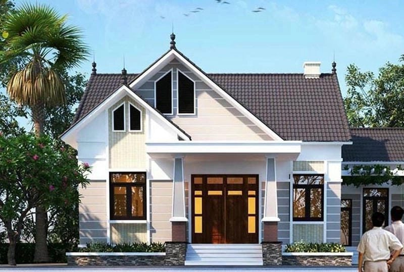 mẫu nhà cấp 4 mái thái 8x12m với thiết kế tối ưu hóa không gian sống