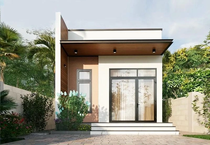 Đơn giản mà cuốn hút với mẫu thiết kế nhà cấp 4 đẹp 5x20