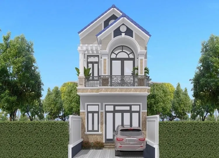 Khám phá mẫu nhà ống 2 tầng có gác lửng 5x20 nhà ống mái thái