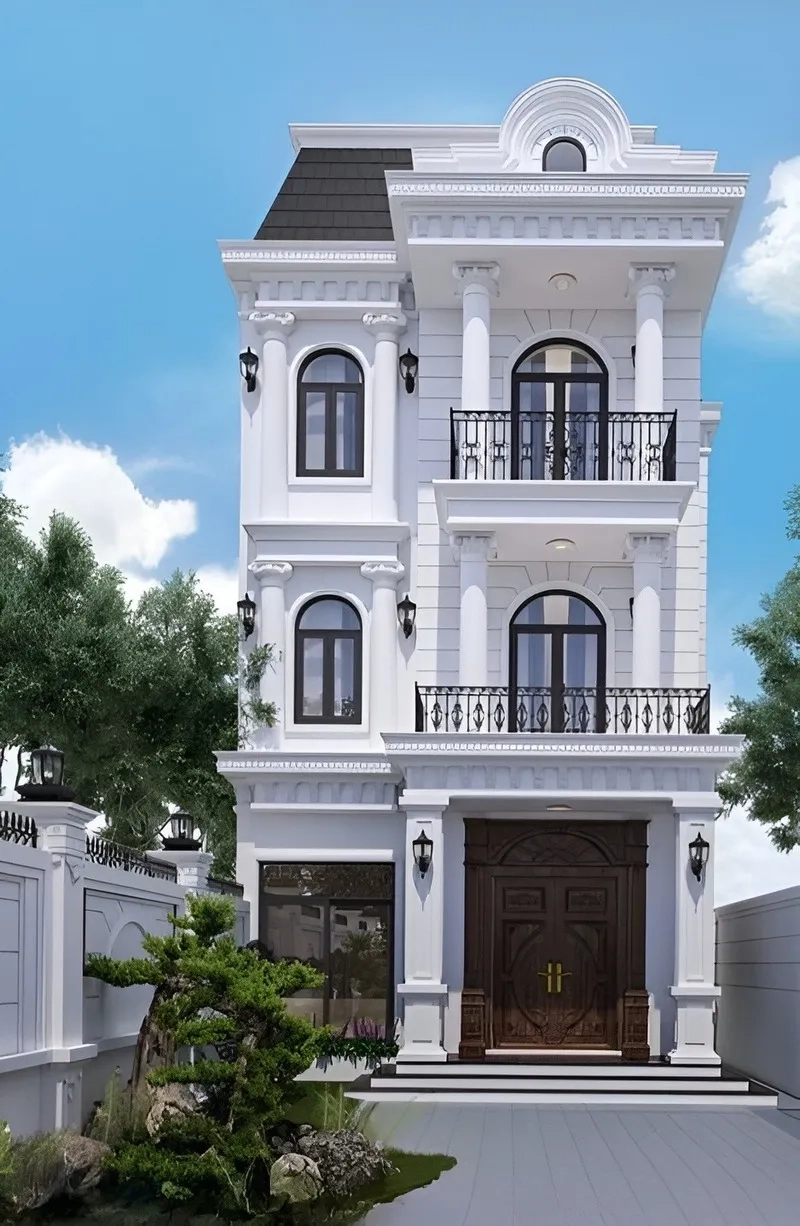 Ngắm mẫu nhà chữ l 3 tầng mái thái đầy cuốn hút