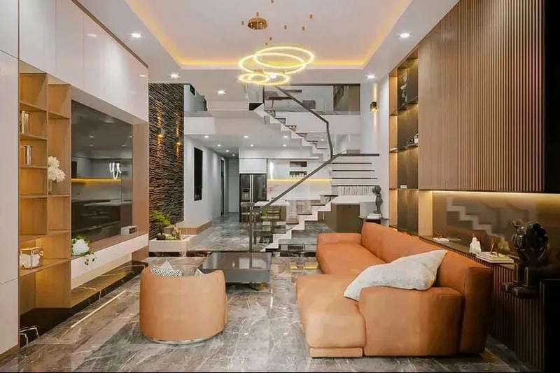 Khám phá vách ngăn cầu thang phòng khách đẹp đang hot hiện nay