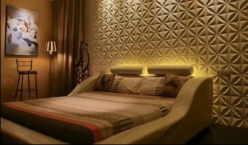 Gợi ý kiểu phòng ngủ dán xốp đẹp đầy tinh tế