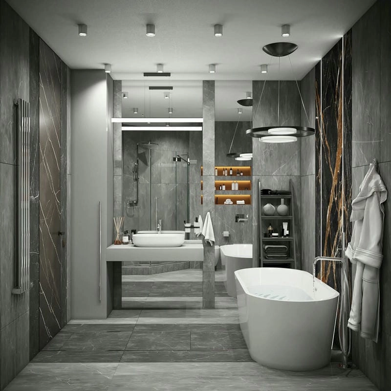 mẫu nhà tắm đơn giản nhưng vẫn tiện nghi