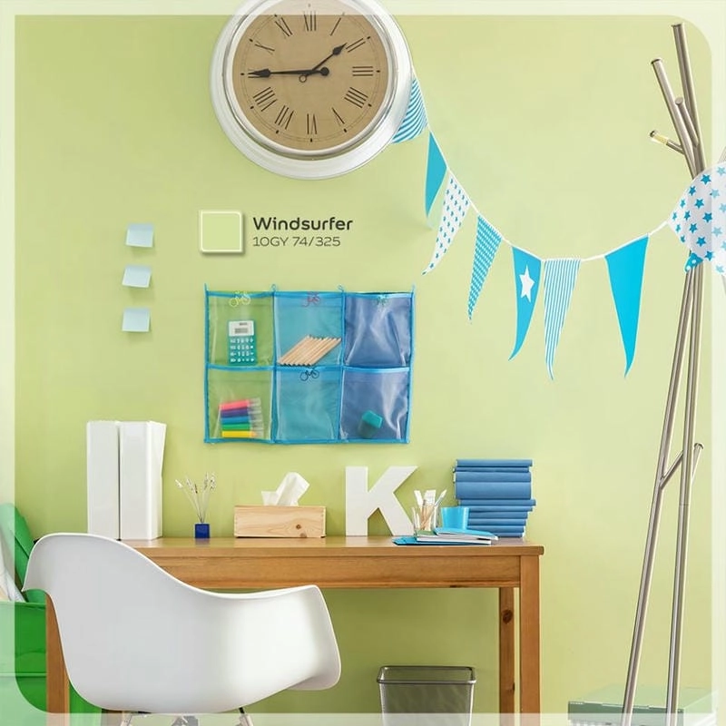 sơn nhà màu xanh nõn chuối nhất gợi ý cho mẫu sơn nhà xanh