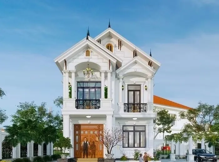 Chiêm ngưỡng mẫu nhà vườn đẹp ở nông thôn 2 tầng