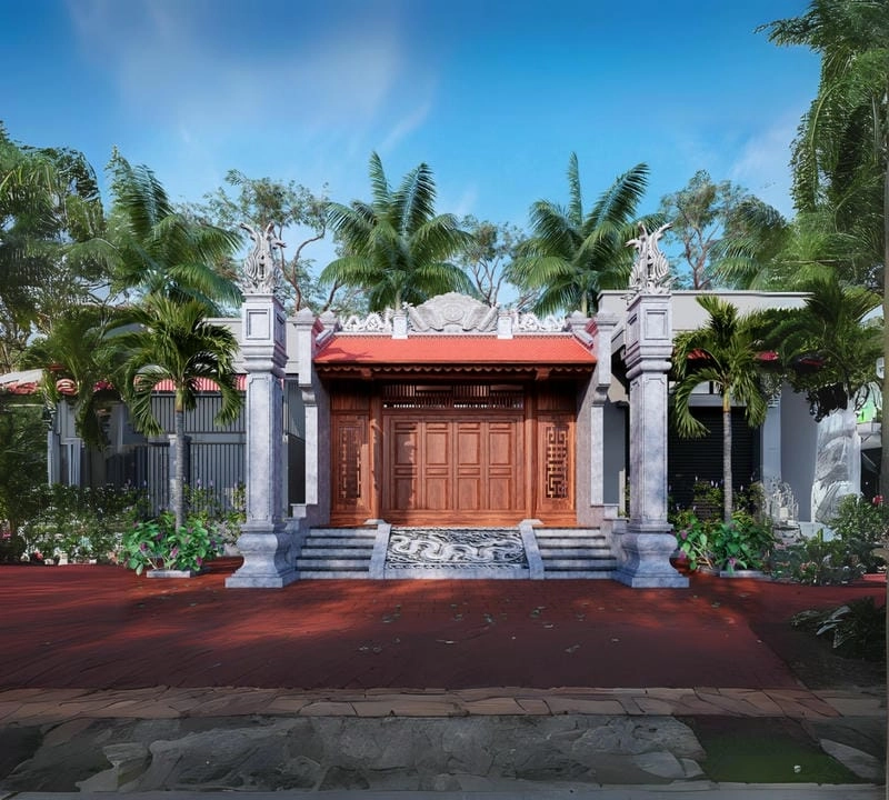 mẫu nhà thờ 3 gian đơn giản tối giản mà vẫn sang