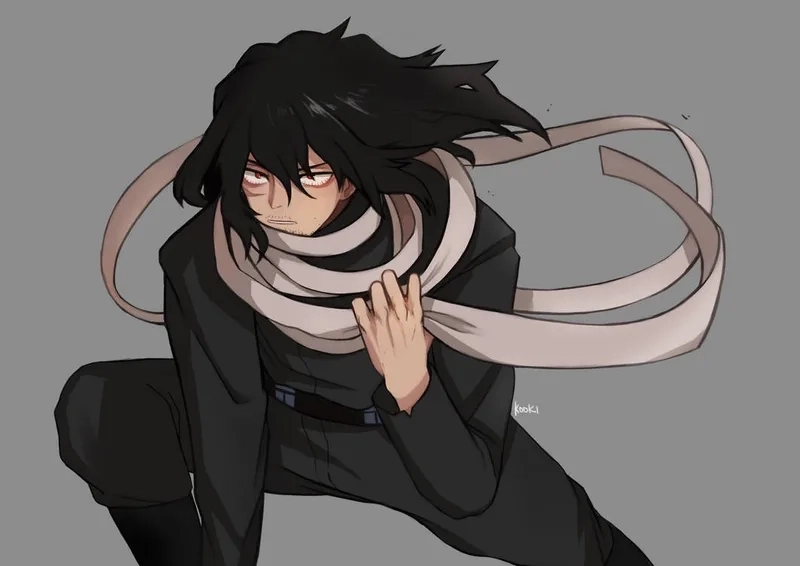 Aizawa là thầy giáo nghiêm khắc và lạnh lùng tại U.A trong My Hero Academia.