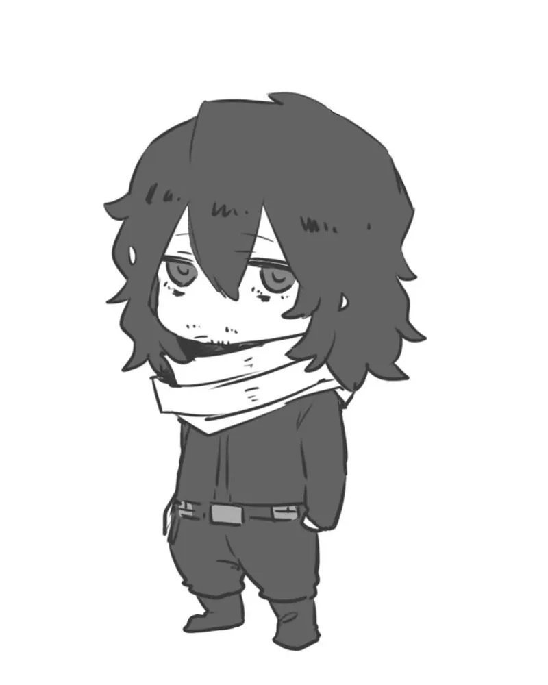 Aizawa chibi là phiên bản nhân vật nhỏ nhắn, đáng yêu.