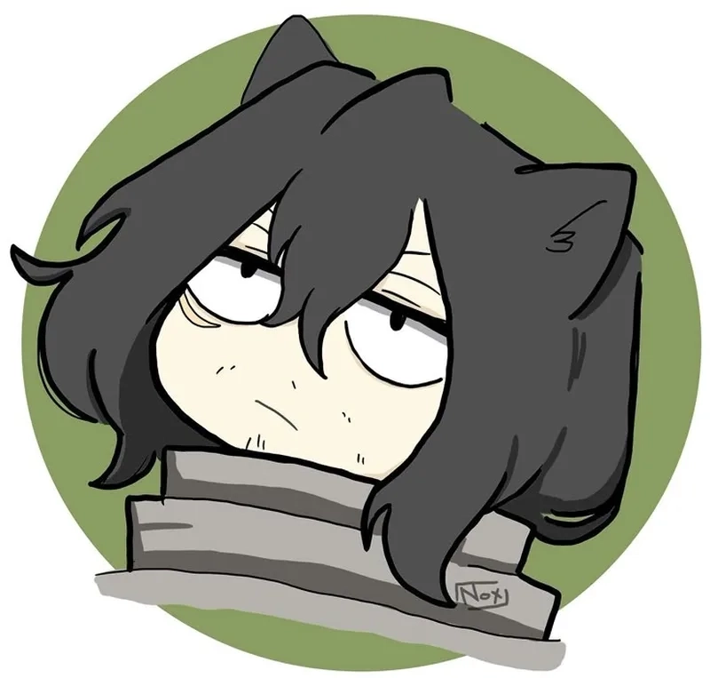 Aizawa chibi là phiên bản nhân vật nhỏ nhắn, đáng yêu.