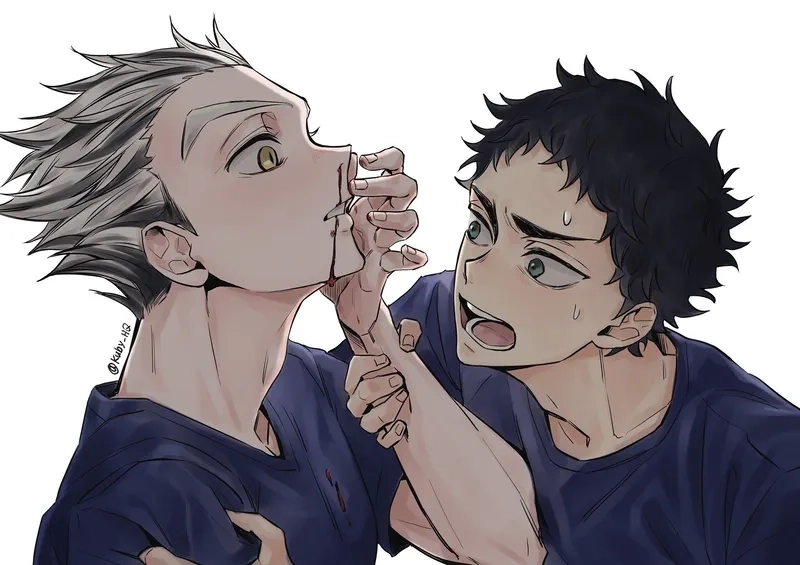 Cốt truyện nhóm Kuroo x Tsukishima x Bokuto x Akaashi manga hấp dẫn