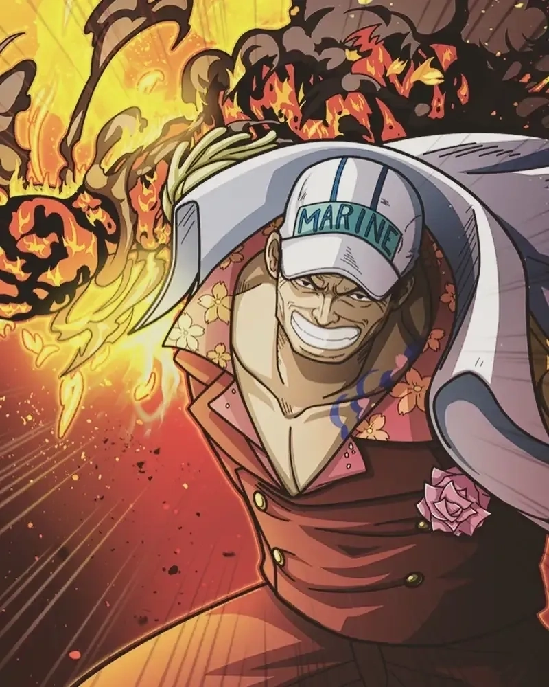 Admiral Akainu là hiện thân của công lý tuyệt đối và sức mạnh tàn bạo