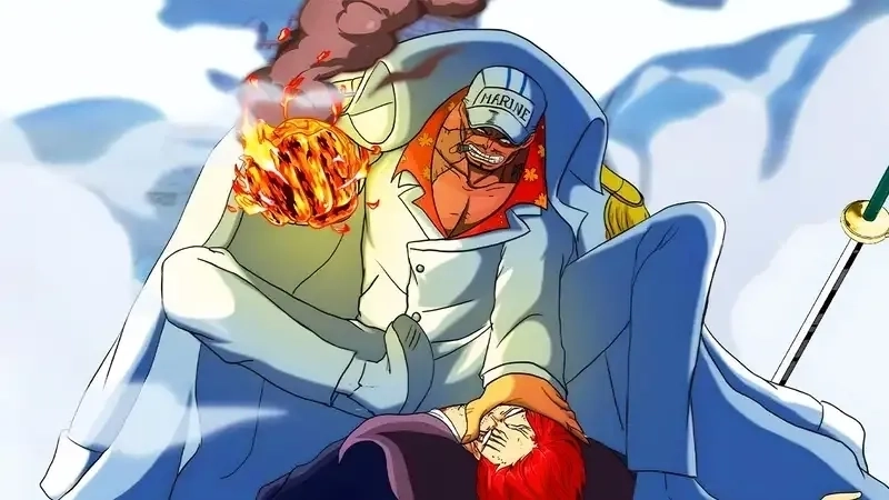 Akainu vs Aokiji meme lan truyền khắp mạng vì cuộc chiến 10 ngày