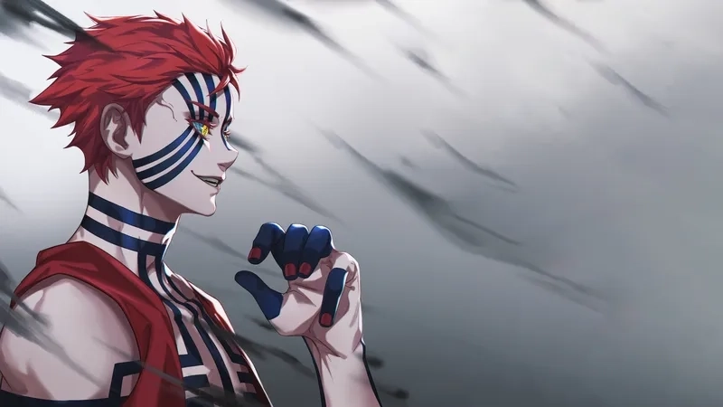 Akaza fanart thường được vẽ với nhiều phong cách từ ngầu, lãng mạn đến chibi