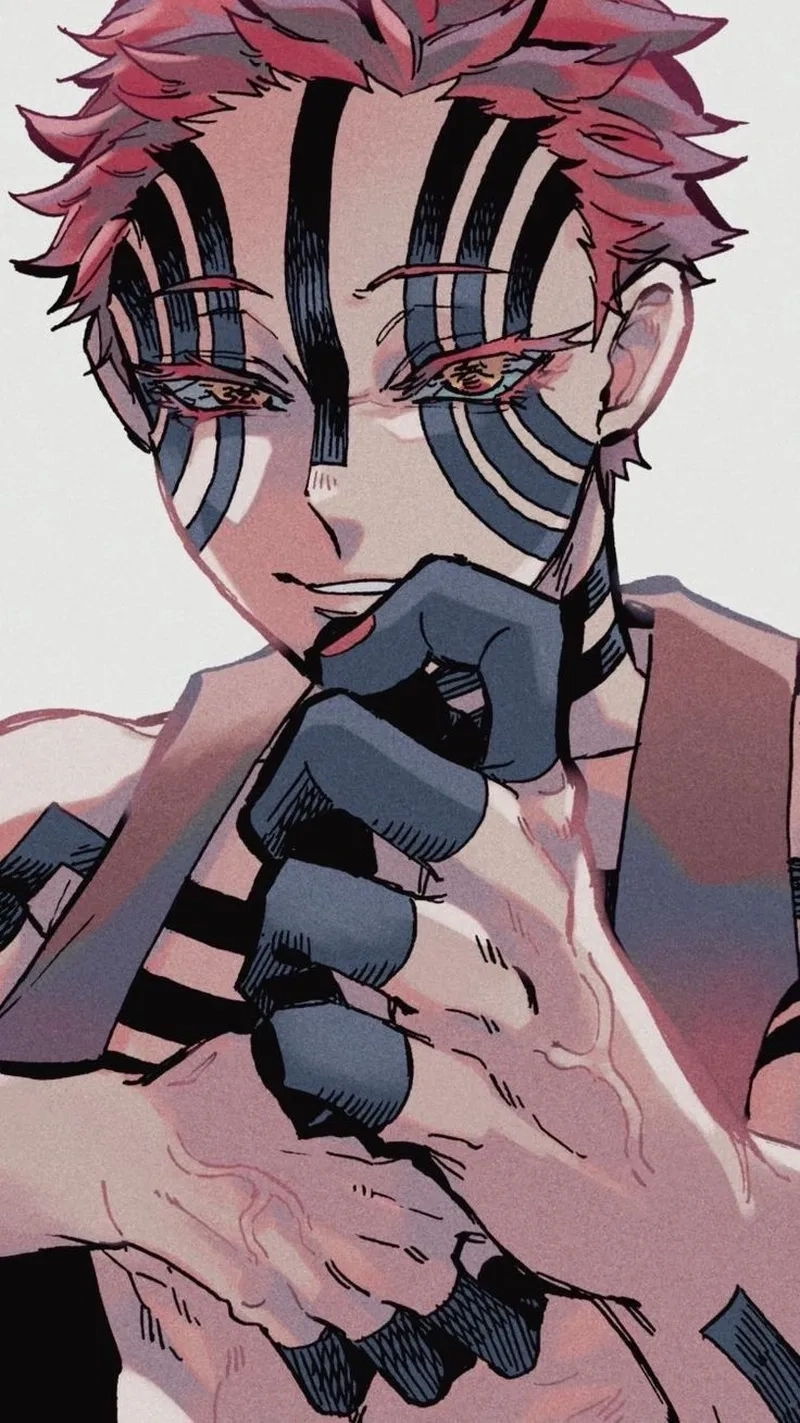 Ảnh akaza cute thường là phiên bản được fan sáng tạo theo phong cách chibi