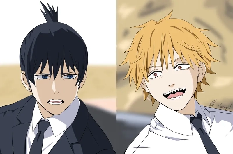 Aki x Denji manga có nhiều phân cảnh đời thường cảm động và tinh tế giữa hai người