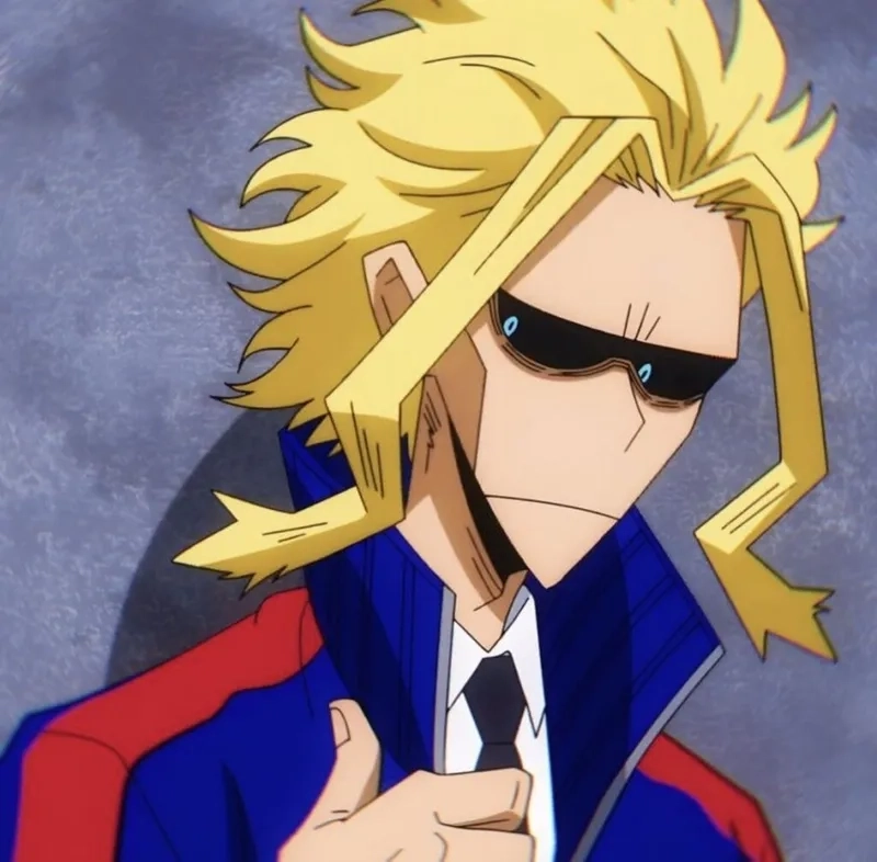 All Might chibi PNG thường được dùng làm avatar hoặc sticker minh họa.