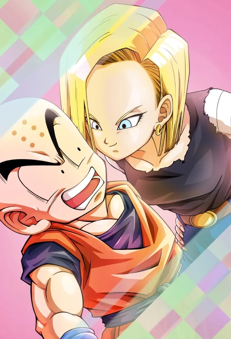Trận chiến và tình yêu mạnh mẽ giữa Krillin x Android 18