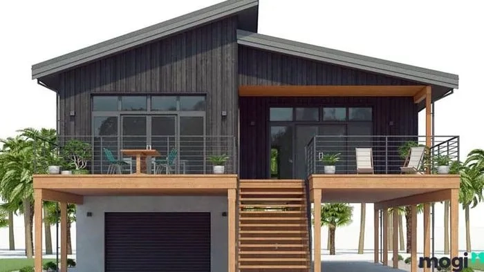 Thiết kế mẫu nhà sàn be tông 500 triệu cực chất mẫu nhà sàn đẹp