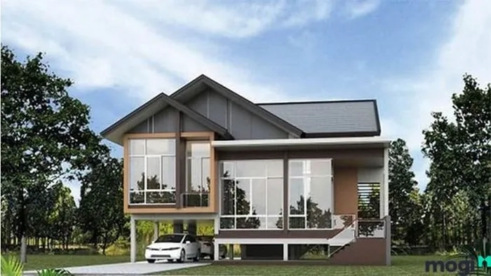 Gợi ý mẫu nhà sàn be tông 3 gian truyền thống mẫu nhà sàn đẹp