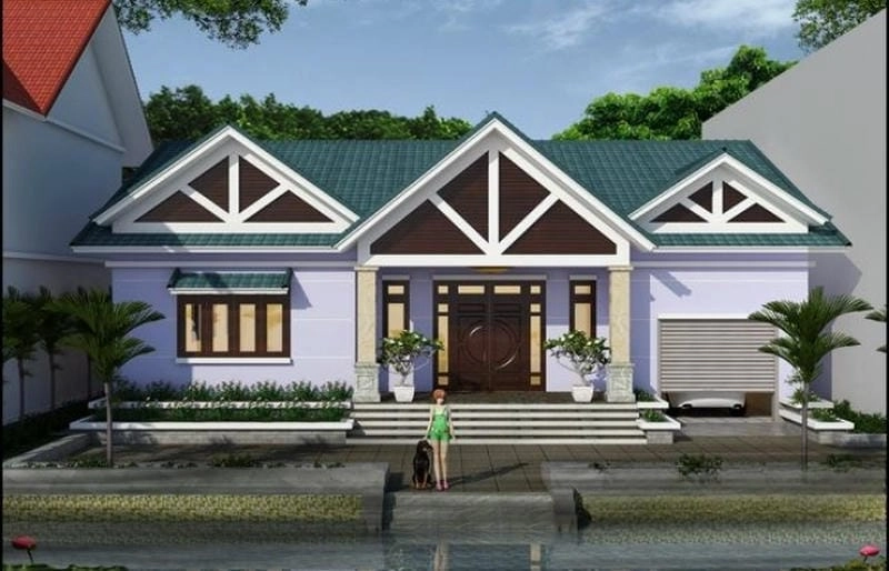 Khám phá mẫu nhà 3 gian mái thái nhà đẹp mới sài gòn sang trọng