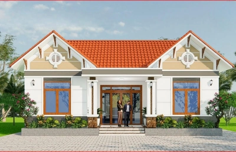 Gợi ý mẫu nhà 3 gian 1 tầng đẹp rộng thoáng ấm cúng