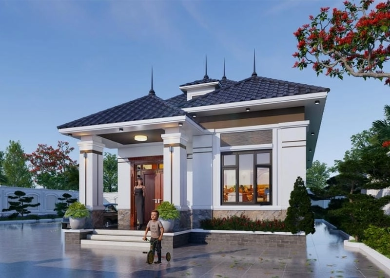 mẫu nhà ngang 10m sâu 7m 1 tầng gợi ý xây dựng tối ưu