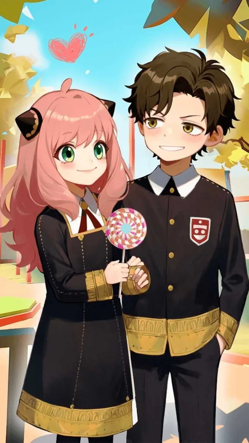 Cặp đôi Anya và Damian đáng yêu trong Spy x Family