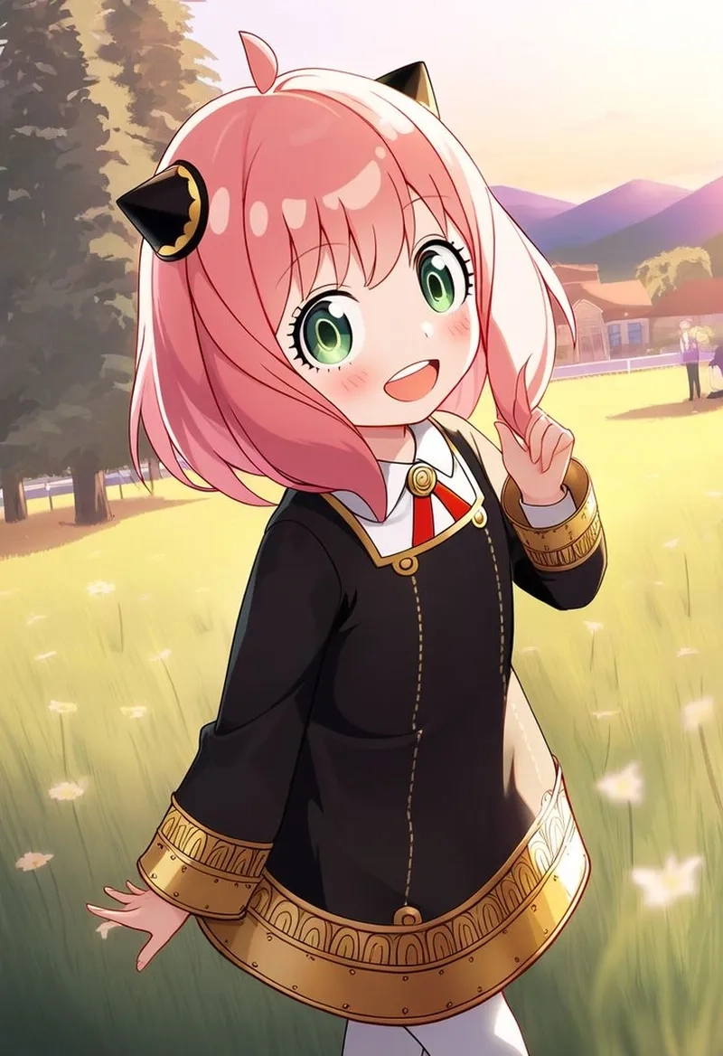 Ánh mắt lém lỉnh và biểu cảm cực kỳ Anya cute