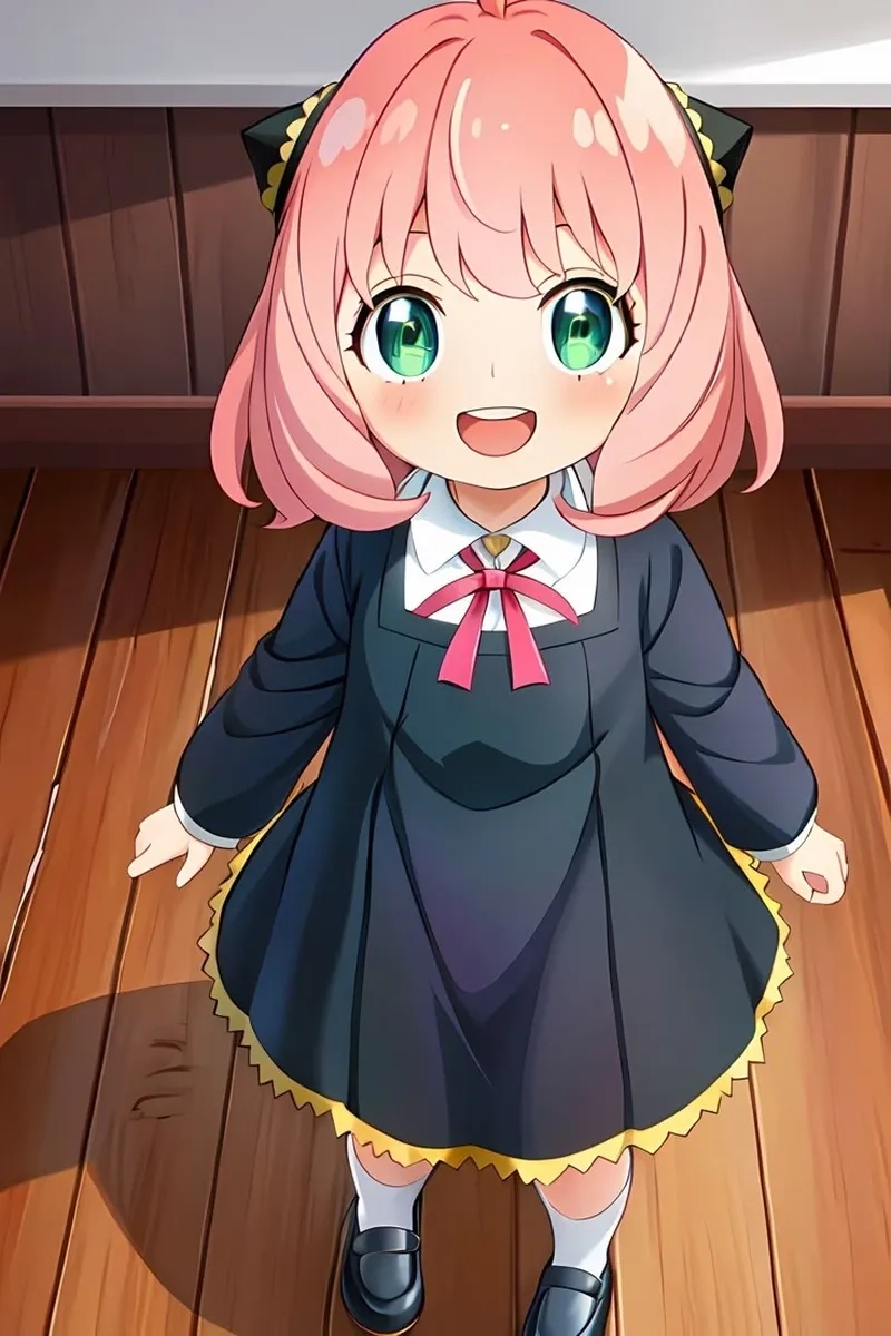 Trang trí máy với bộ Anya hình nền siêu đáng yêu