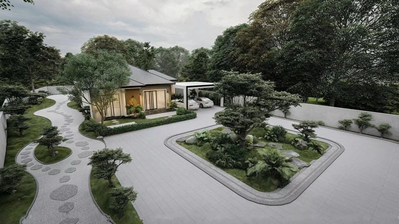 mẫu nhà vườn cấp 4 đẹp xu hướng nổi bật hiện nay