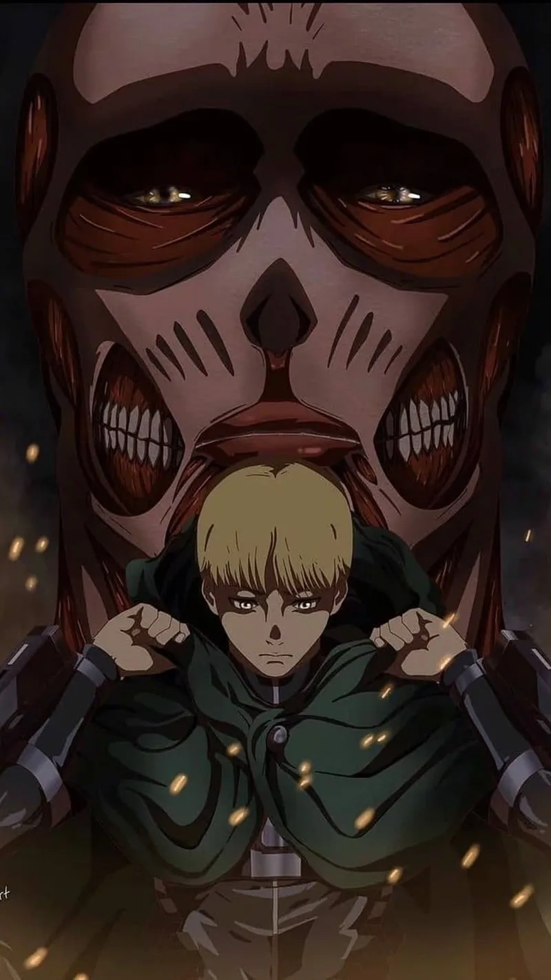 Attack on titan armin được yêu thích nhờ trí tuệ và lòng nhân hậu