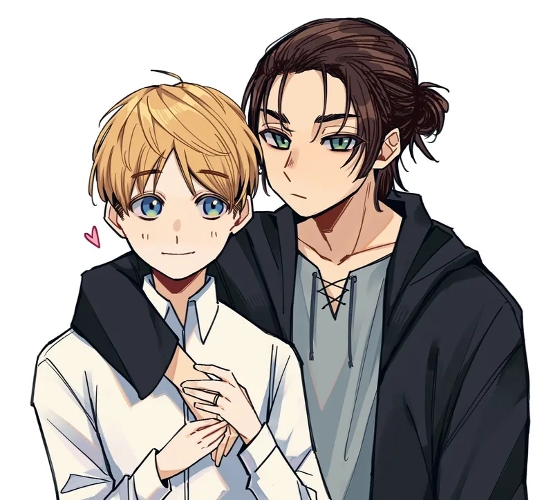 Eren mikasa armin là bộ ba trung tâm trong thế giới Attack on Titan