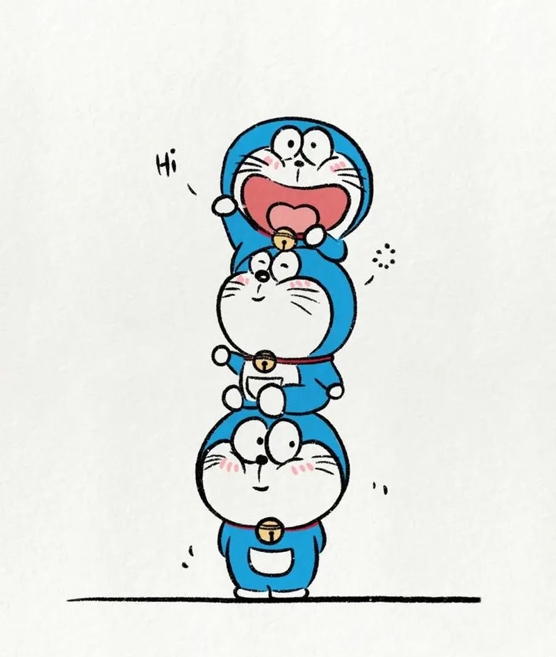 Hướng dẫn cách vẽ Doraemon chibi dễ cho bé