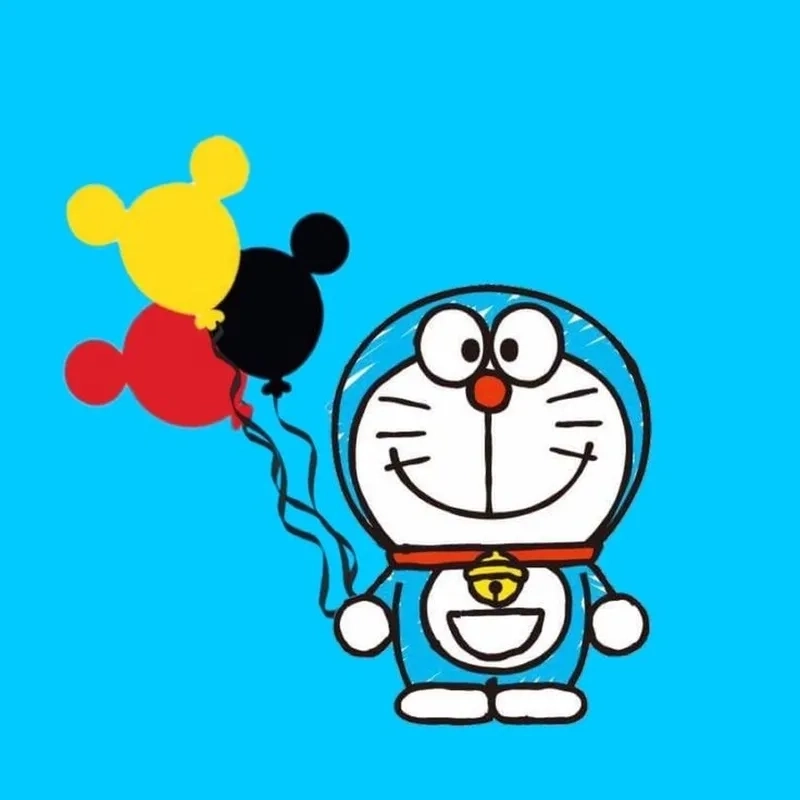 Tải ngay hình vẽ Doremon cho bé tô màu miễn phí