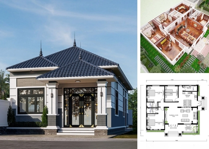 Tìm hiểu Đặc điểm nhà 1 tầng 3 phòng ngủ có gì