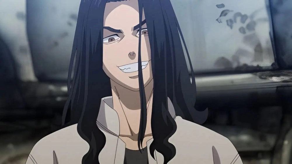 Sanzu anime thể hiện thần thái lạnh lùng và hành động dứt khoát