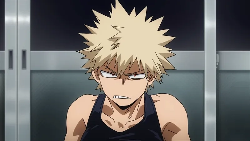 Ảnh Bakugou trắng đen nghệ thuật và đậm chất manga