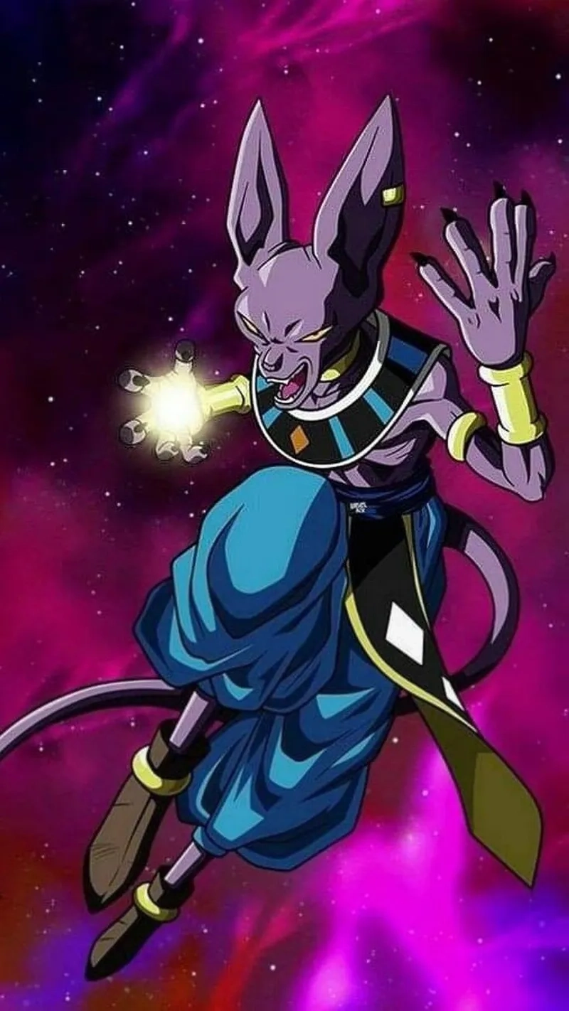 Visual cực ngầu của Beerus Sama Dragon Ball trong mọi trận chiến