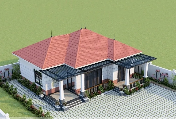 Khám phá nông thôn mẫu nhà vườn đẹp 1 tầng sang trọng