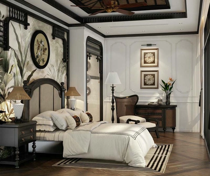 Từng chi tiết toát lên phong cách nội thất đông dương