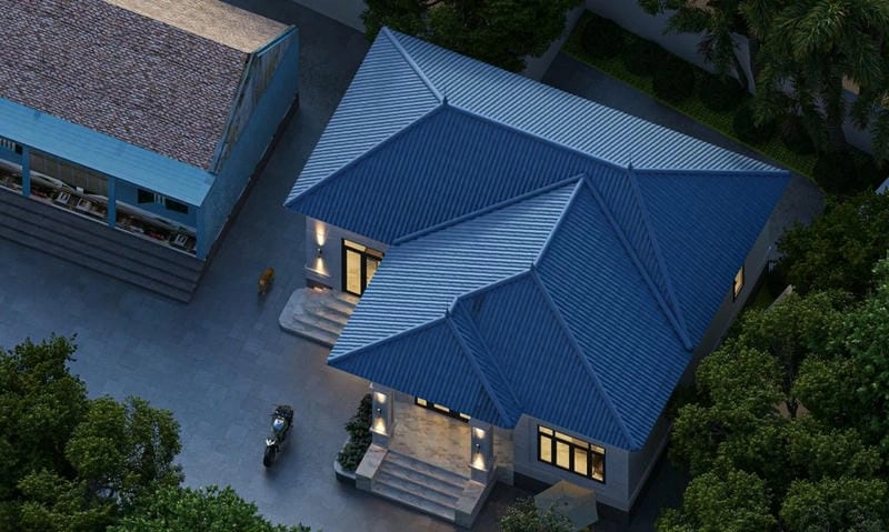 mẫu nhà vườn 1 tầng đẹp ở nông thôn gần gũi mộc mạc thoáng đãng